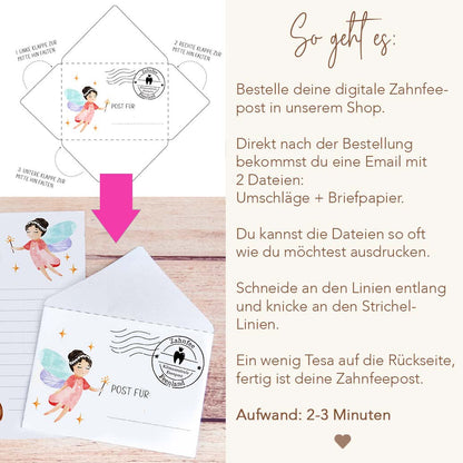 Zahnfee Briefvorlage Herzensprojekt Manufaktur