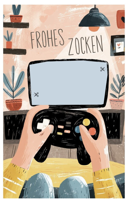 Geldgeschenk Gaming im Rahmen