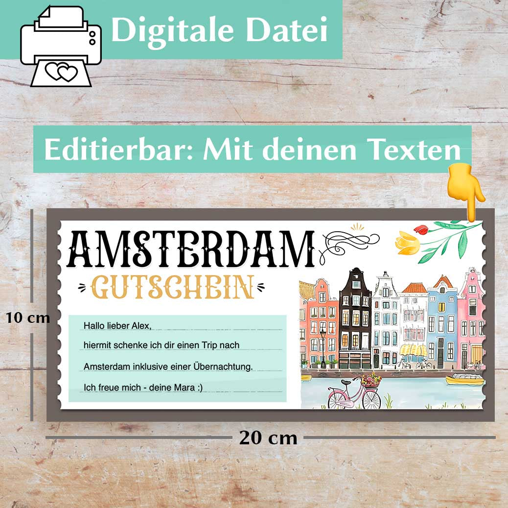 Amsterdam Gutschein Herzensprojekt Manufaktur