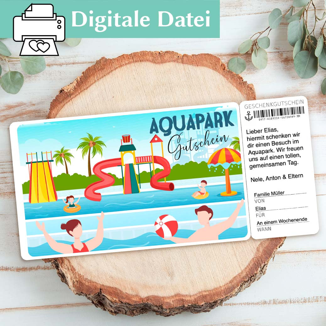 Gutschein Aqualand Herzensprojekt Manufaktur