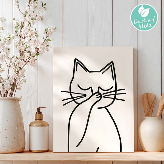 Badezimmer Bild Katze Herzensprojekt Manufaktur