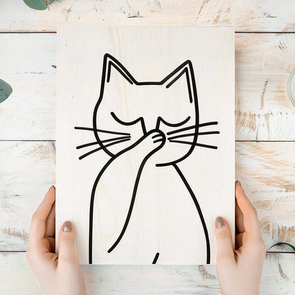 Badezimmer Bild Katze Herzensprojekt Manufaktur