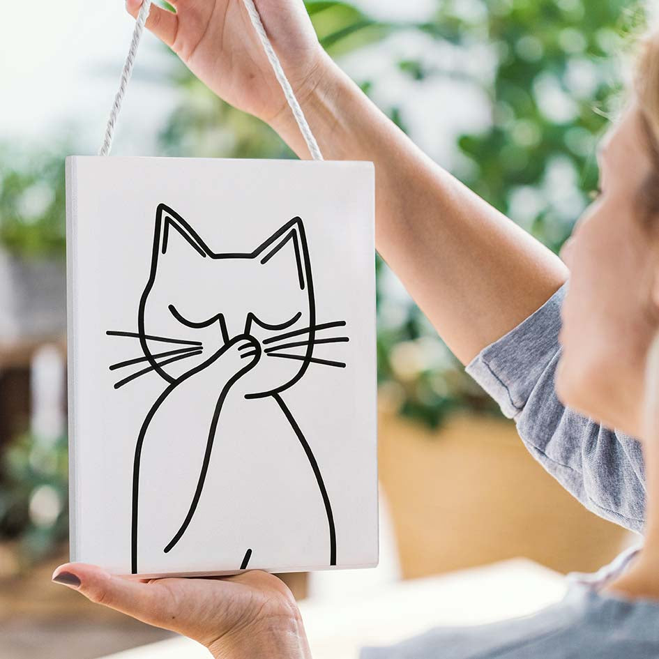 Badezimmer Bild Katze Herzensprojekt Manufaktur
