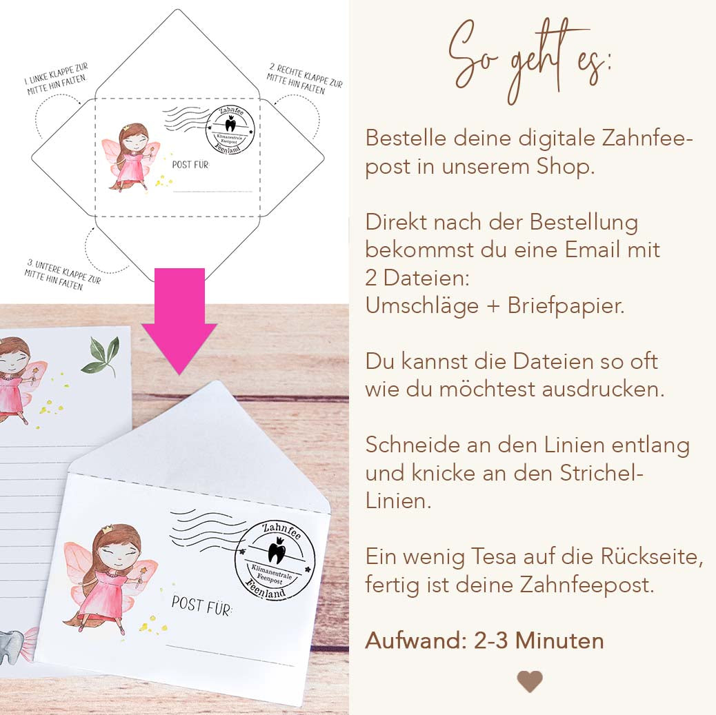 Brief von der Zahnfee Herzensprojekt Manufaktur