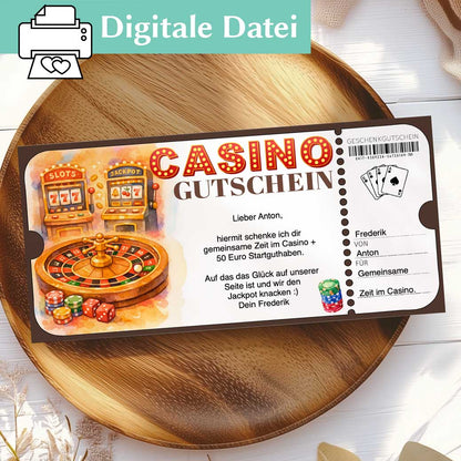 Casino Gutschein Herzensprojekt Manufaktur