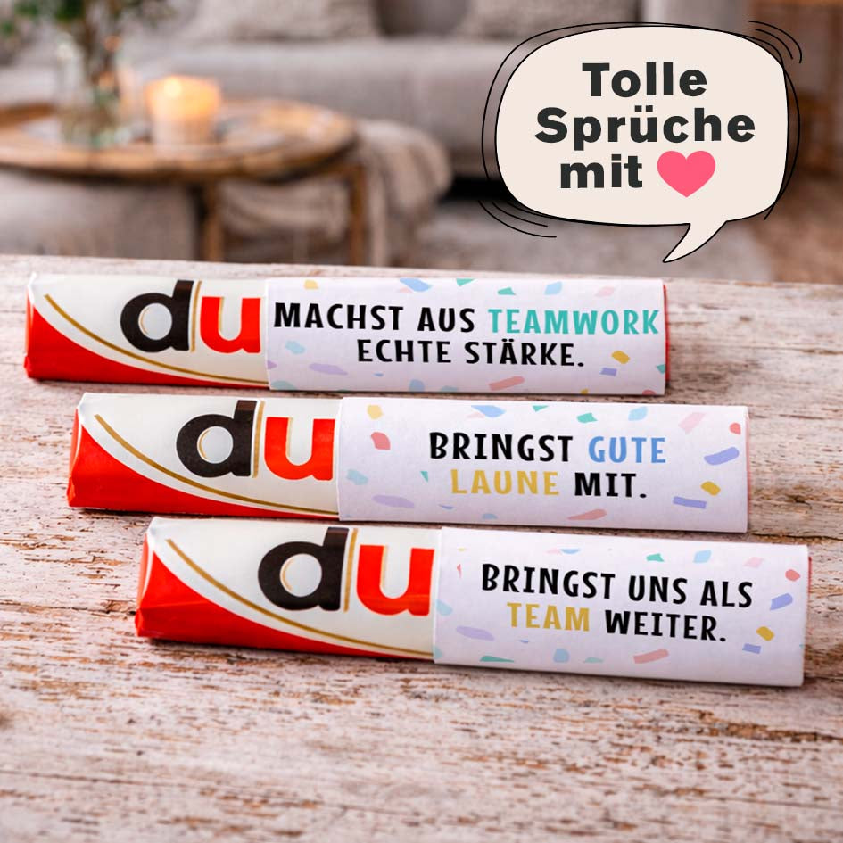 Banderolen Arbeitskollegen Herzensprojekt Manufaktur