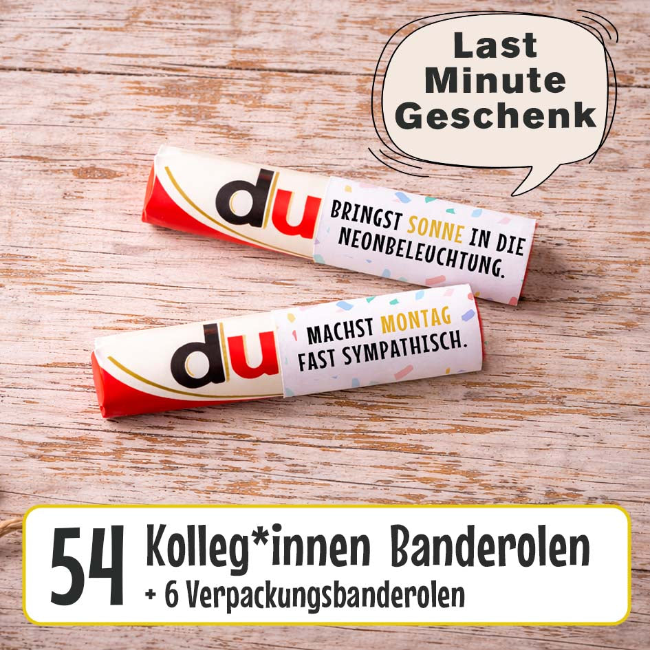Banderolen Arbeitskollegen Herzensprojekt Manufaktur
