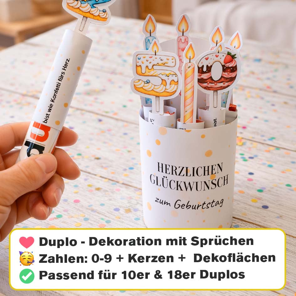 Duplo Banderole zum Geburtstag Herzensprojekt Manufaktur