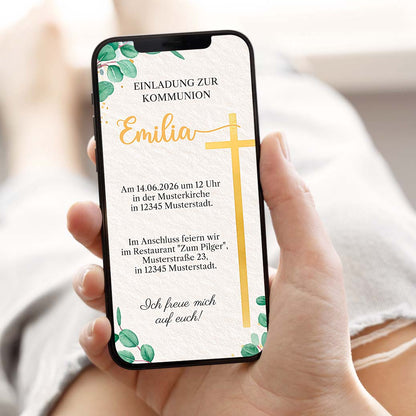 Einladen Kommunion WhatsApp Herzensprojekt Manufaktur