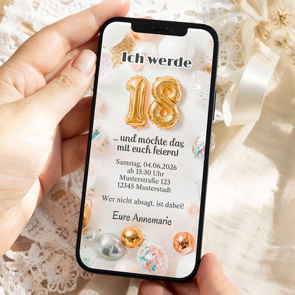 Einladung 18. Geburtstag