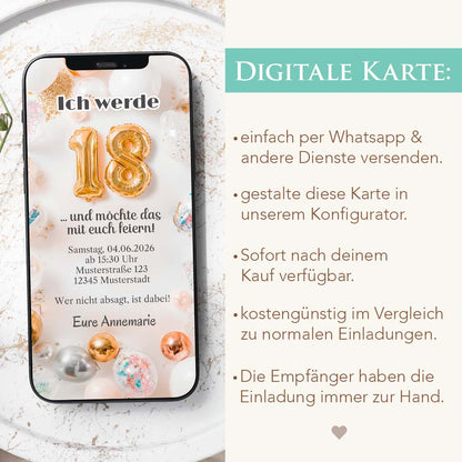 Einladung 18. Geburtstag