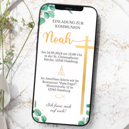 Einladung Kommunion Herzensprojekt Manufaktur