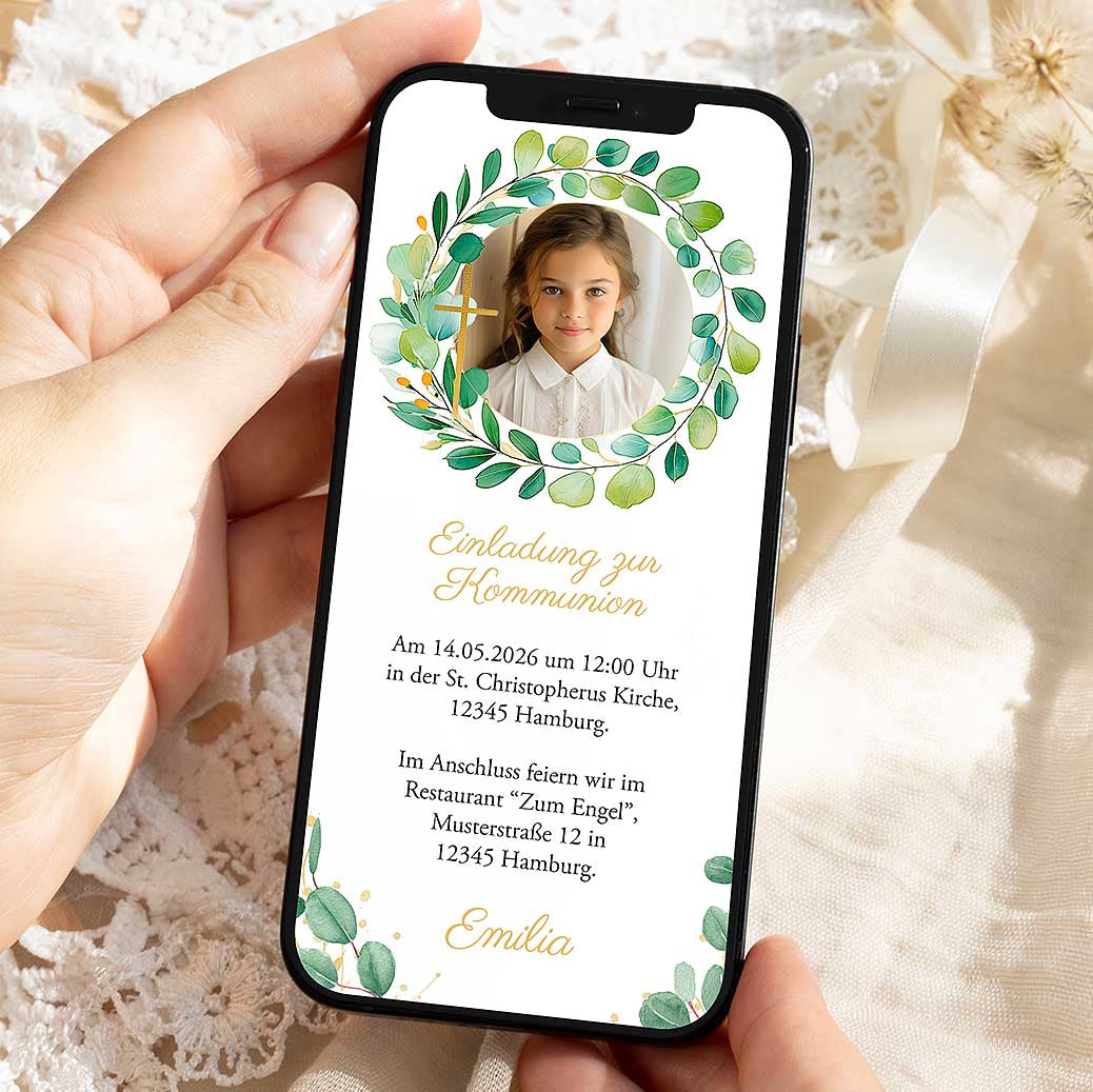 Einladung Kommunion Vorlage