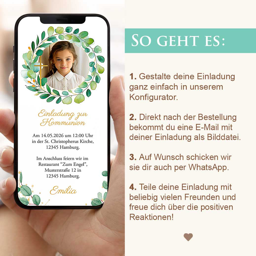 Einladung Kommunion WhatsApp