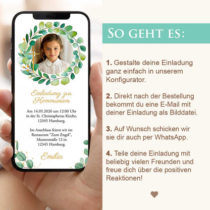 Einladung Kommunion WhatsApp