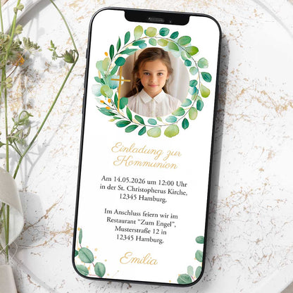 Einladung Kommunion Vorlage Herzensprojekt Manufaktur