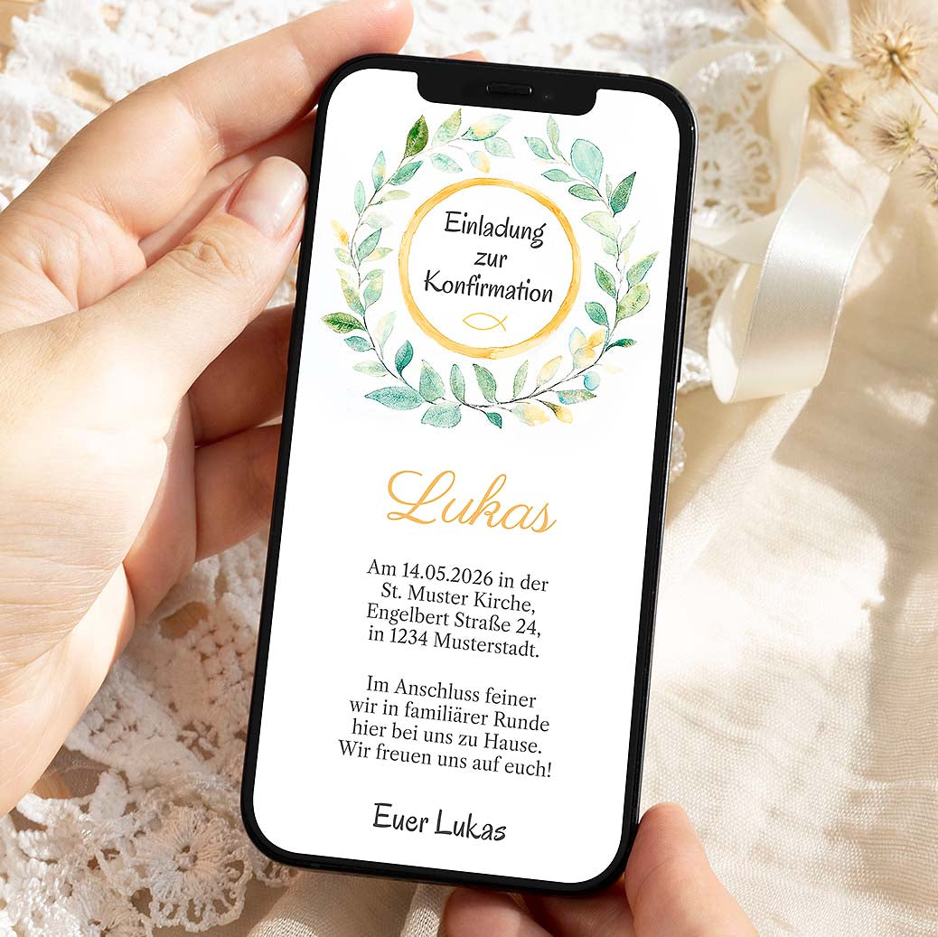 Einladung Konfirmation
