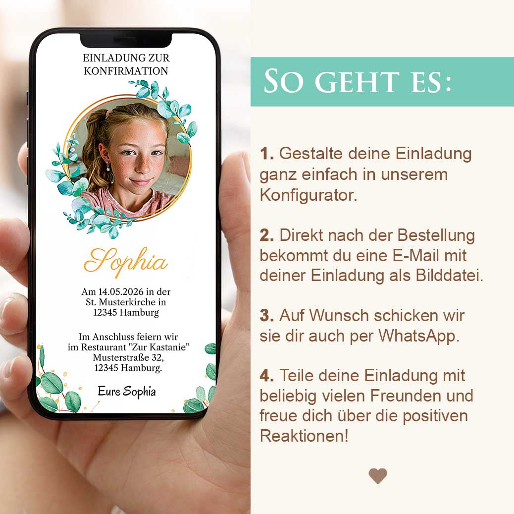 Einladung zur Konfirmation