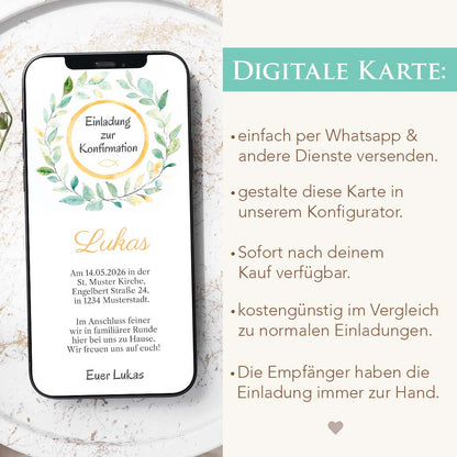 Einladung Konfirmation