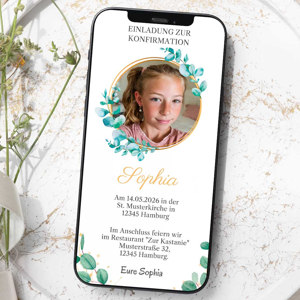 Einladung zur Konfirmation