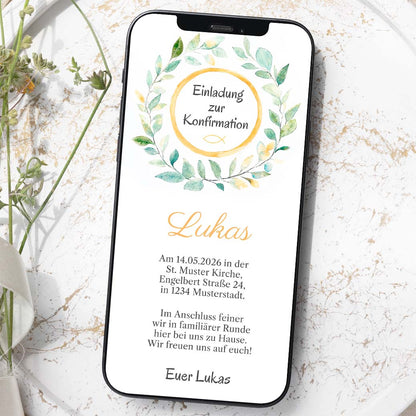 Einladung Konfirmation