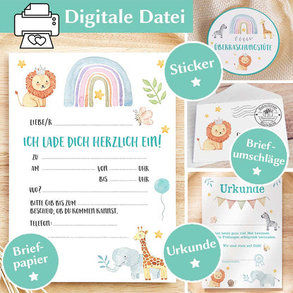 Einladung zum Kindergeburtstag Herzensprojekt Manufaktur