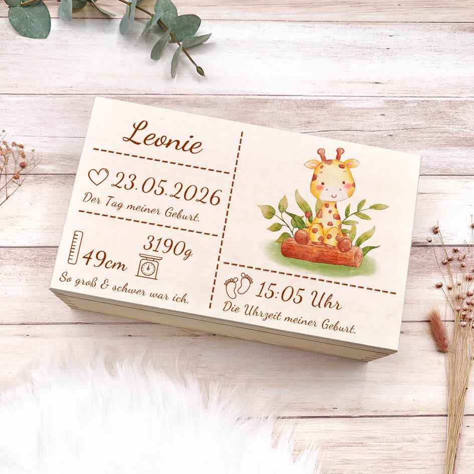 Erinnerungsbox zur Geburt