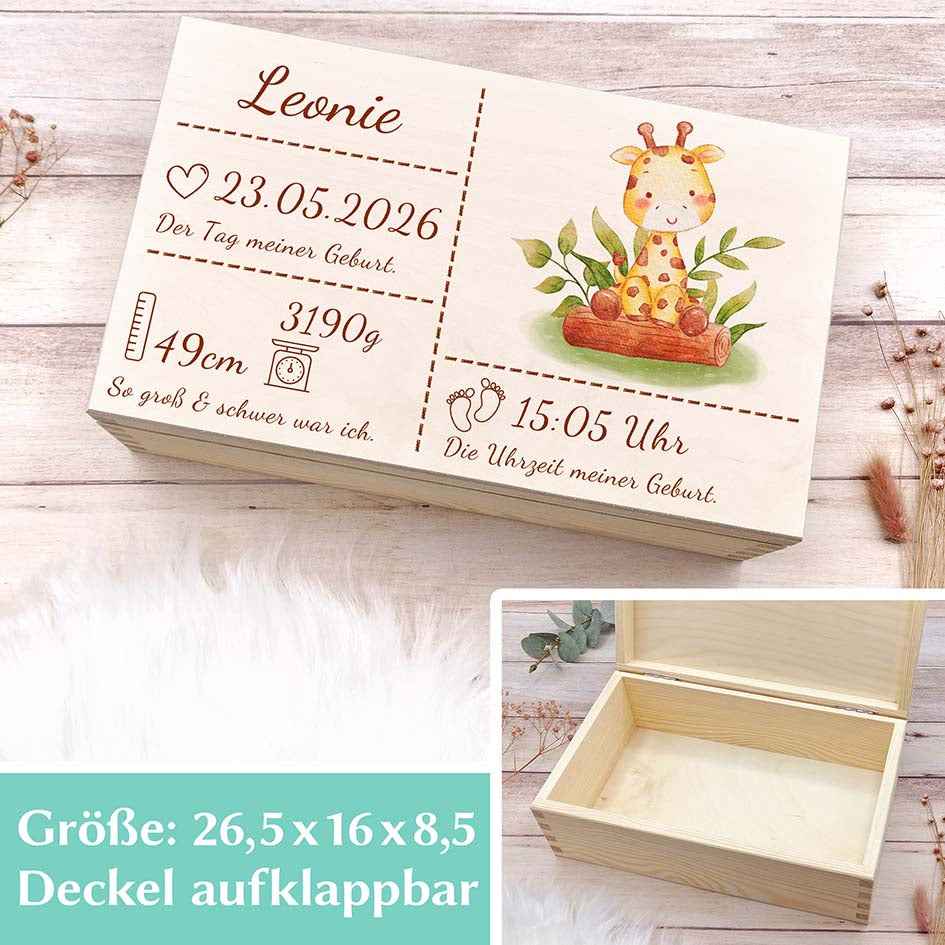 Erinnerungsbox zur Geburt