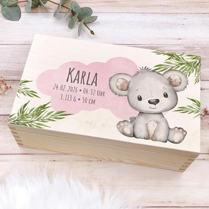 Erinnerungsbox Geburt "Koala" Herzensprojekt Manufaktur