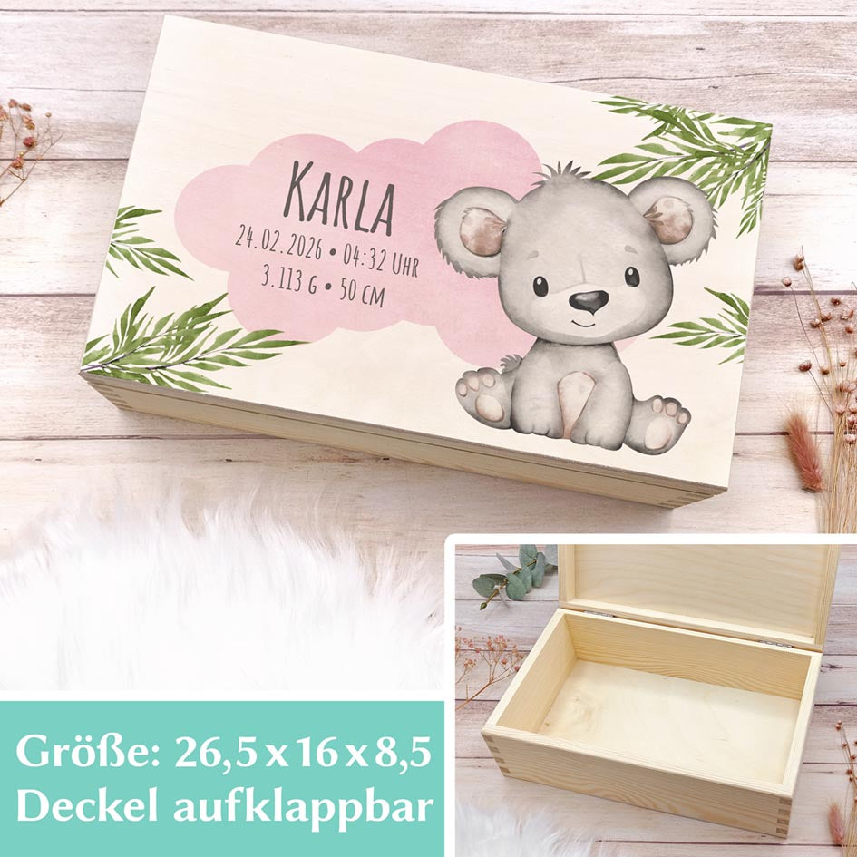 Erinnerungsbox Geburt "Koala" Herzensprojekt Manufaktur