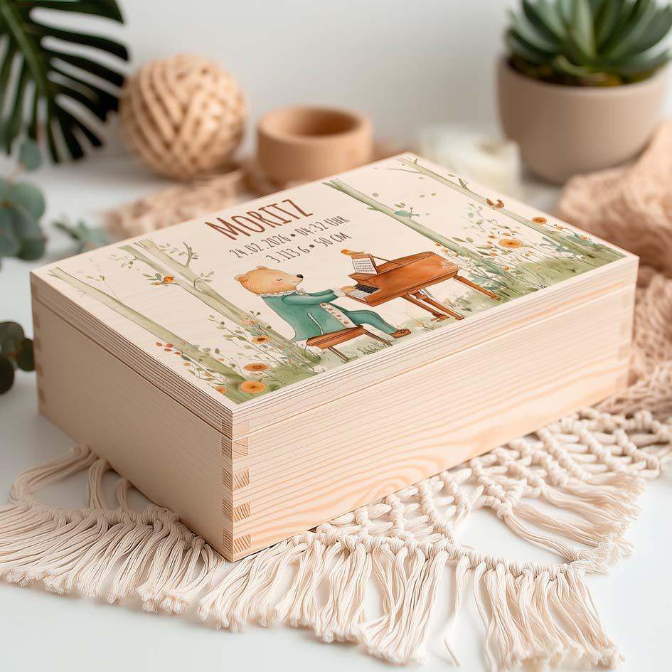 Erinnerungsbox Geburt Wald Herzensprojekt Manufaktur