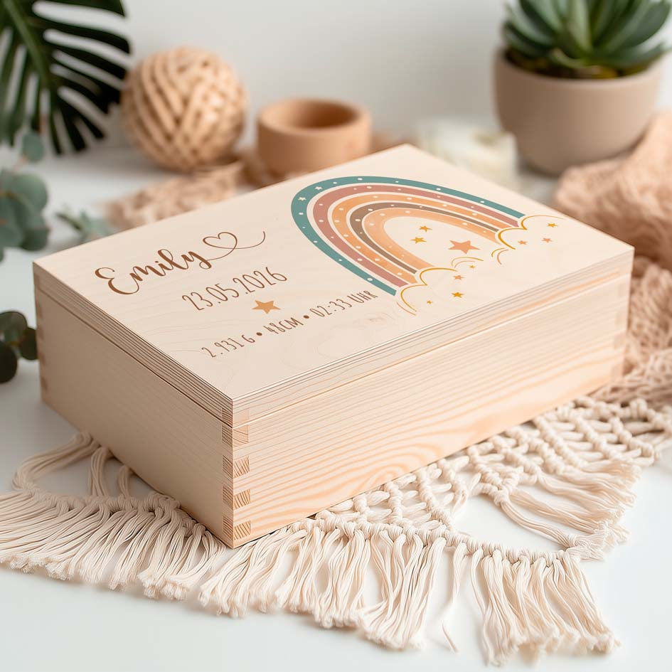 Erinnerungsbox Regenbogen Herzensprojekt Manufaktur