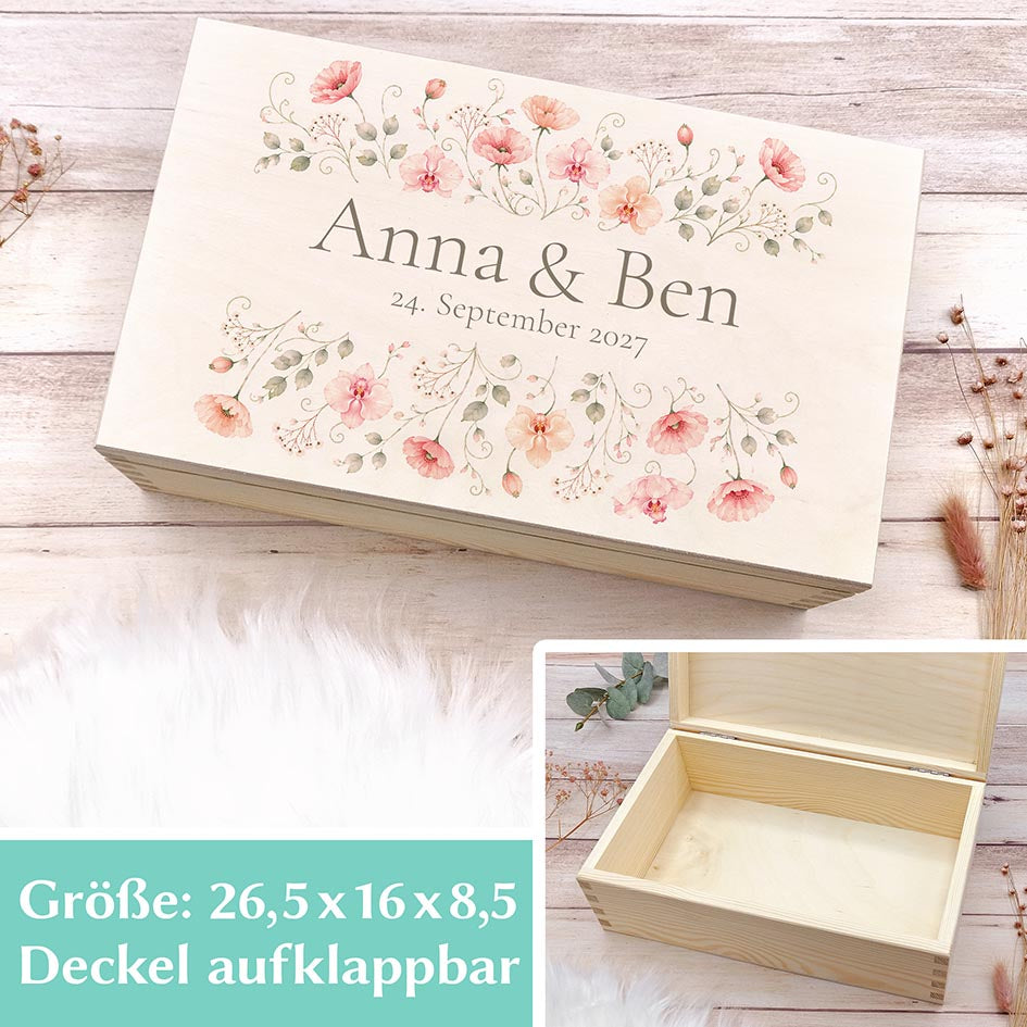 Erinnerungskiste Hochzeit Blumen Herzensprojekt Manufaktur