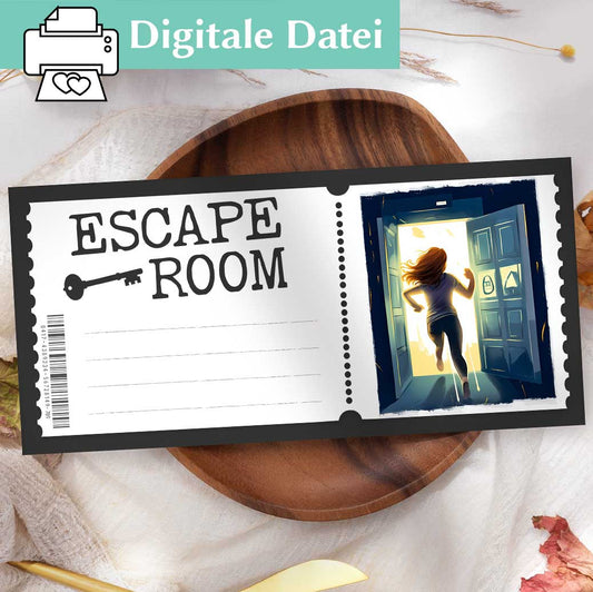 Escape Room Gutscheinvorlage Herzensprojekt Manufaktur