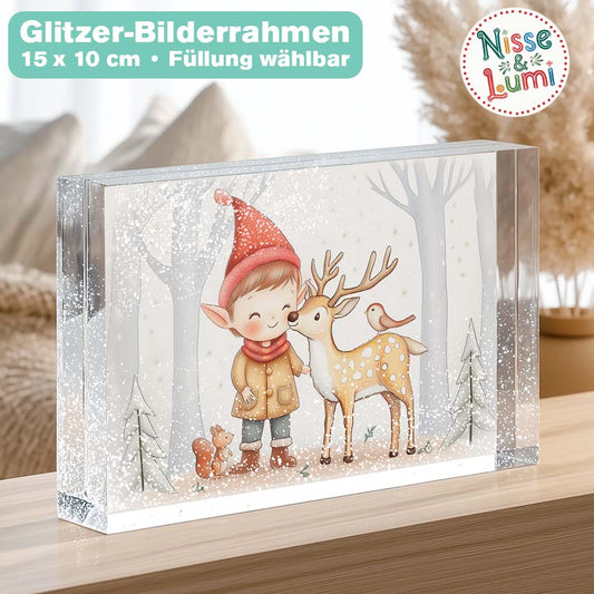 Glitzer Bilderrahmen "Nisse & Lumi" merchOne