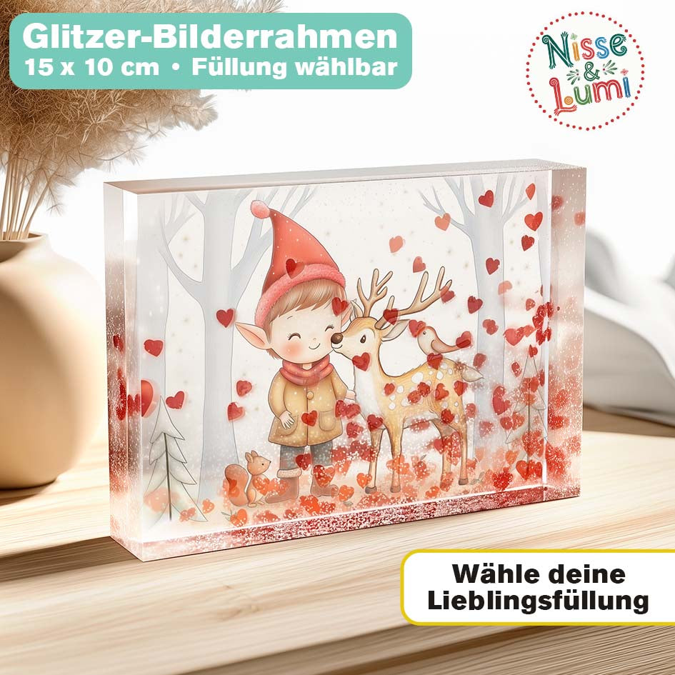Glitzer Bilderrahmen "Nisse & Lumi" merchOne