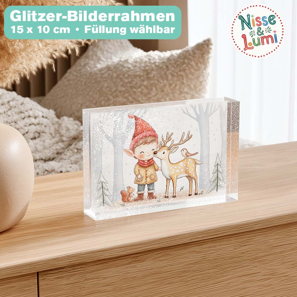 Glitzer Bilderrahmen "Nisse & Lumi" merchOne