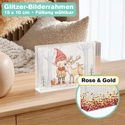Glitzer Bilderrahmen "Nisse & Lumi" merchOne