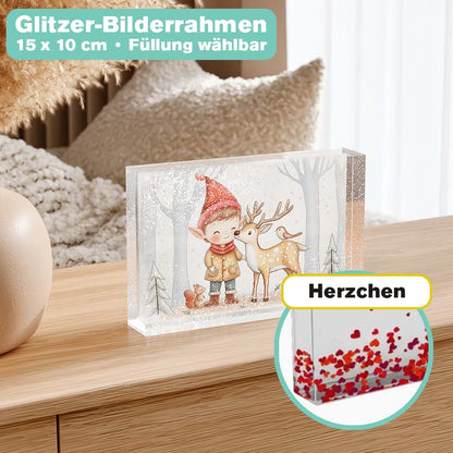 Glitzer Bilderrahmen "Nisse & Lumi" merchOne