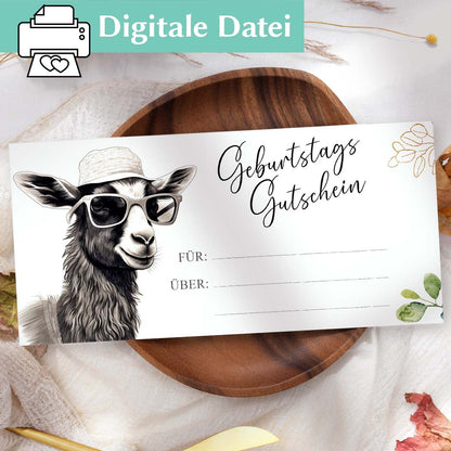 Geburtstag Gutschein Vorlage Herzensprojekt Manufaktur