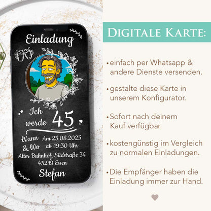 Geburtstagseinladung Comic Stil Herzensprojekt Manufaktur