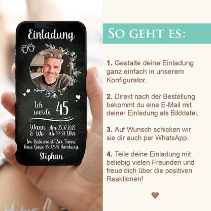 Geburtstagseinladung Digital Herzensprojekt Manufaktur