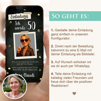 Geburtstagseinladung Lustig Herzensprojekt Manufaktur
