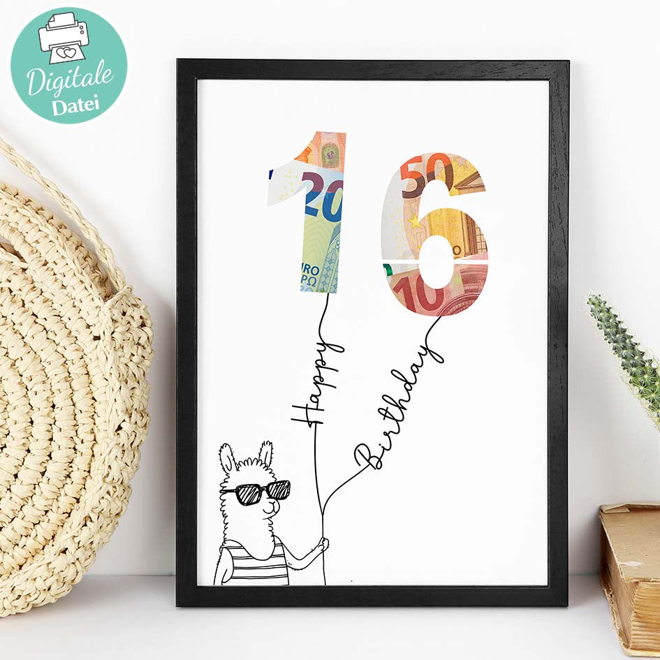 Geldgeschenk zum 16. Geburtstag Herzensprojekt Manufaktur