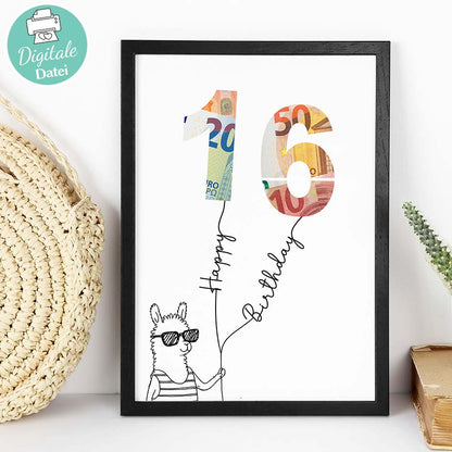 Geldgeschenk zum 16. Geburtstag Herzensprojekt Manufaktur