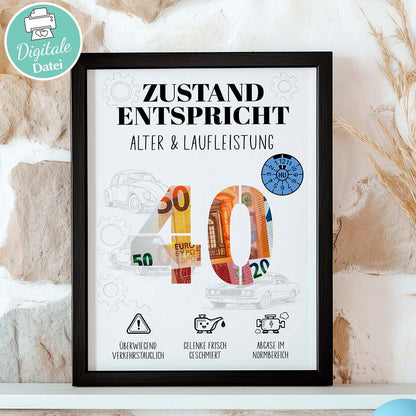 Geldgeschenk 40 Mann Herzensprojekt Manufaktur