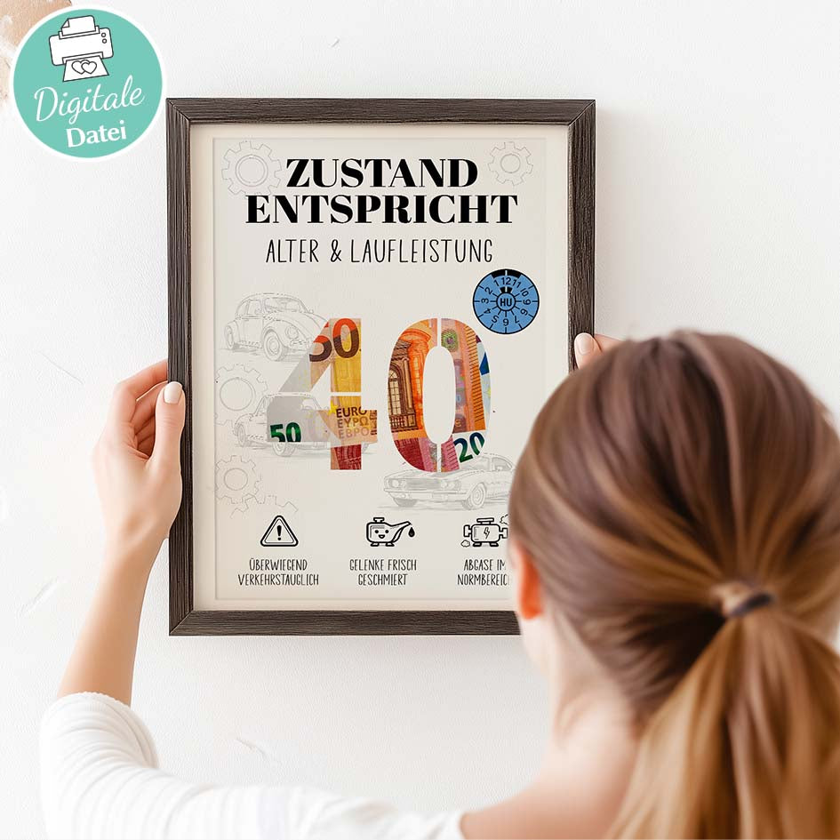 Geldgeschenk 40 Mann Herzensprojekt Manufaktur