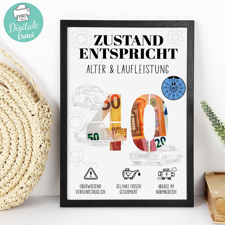 Geldgeschenk 40 Mann Herzensprojekt Manufaktur