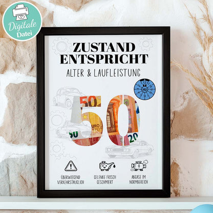 Geldgeschenk 50 Mann Herzensprojekt Manufaktur