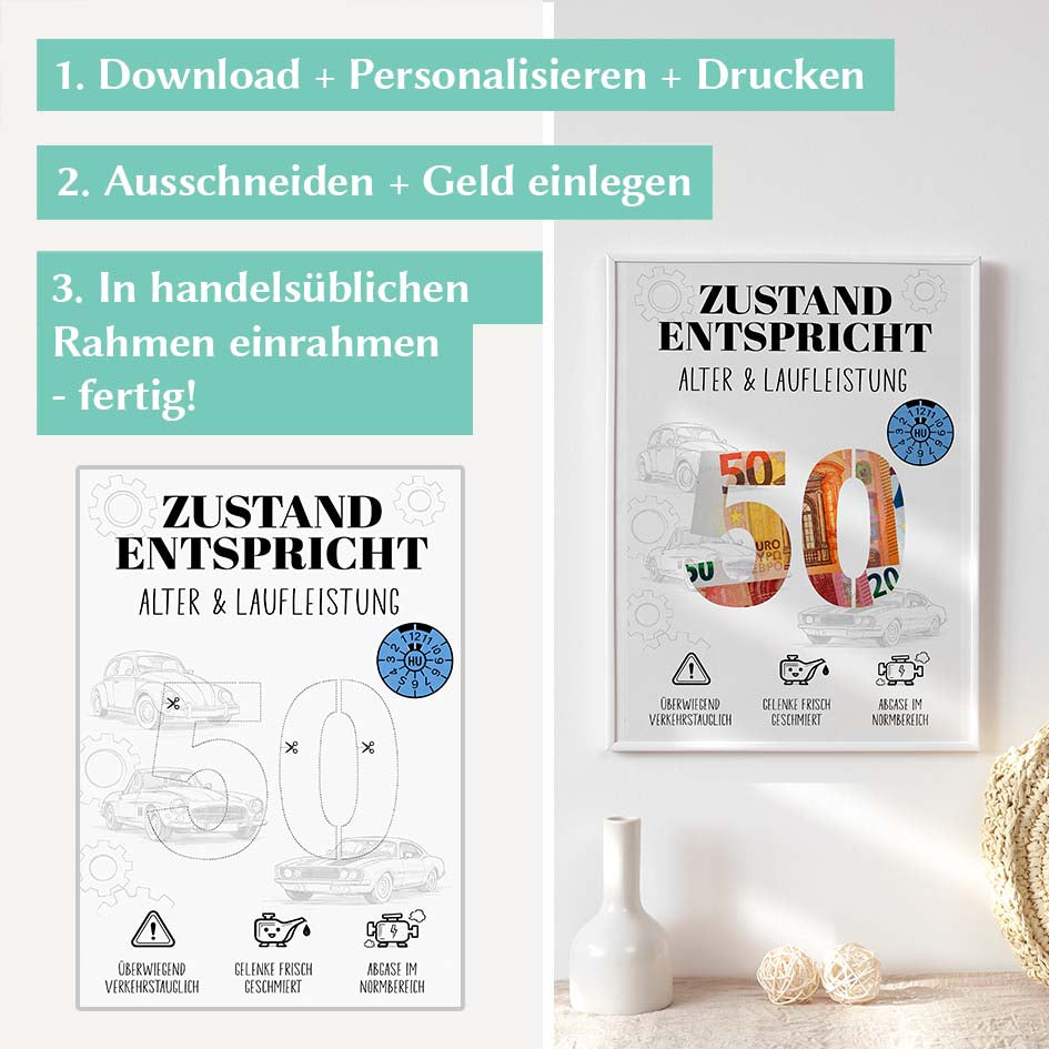 Geldgeschenk 50 Mann Herzensprojekt Manufaktur